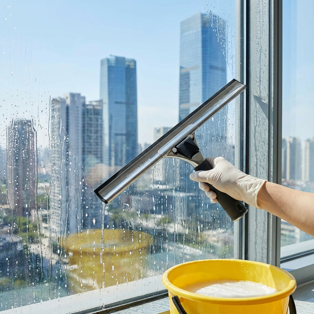 STEEL WINDOW SQUEEGEE(LOCK TYPE) - 16" - IRS00069