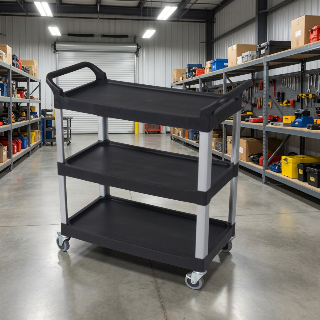 UTILITY CART - LARGE SIZE - BLACK - IRS00060